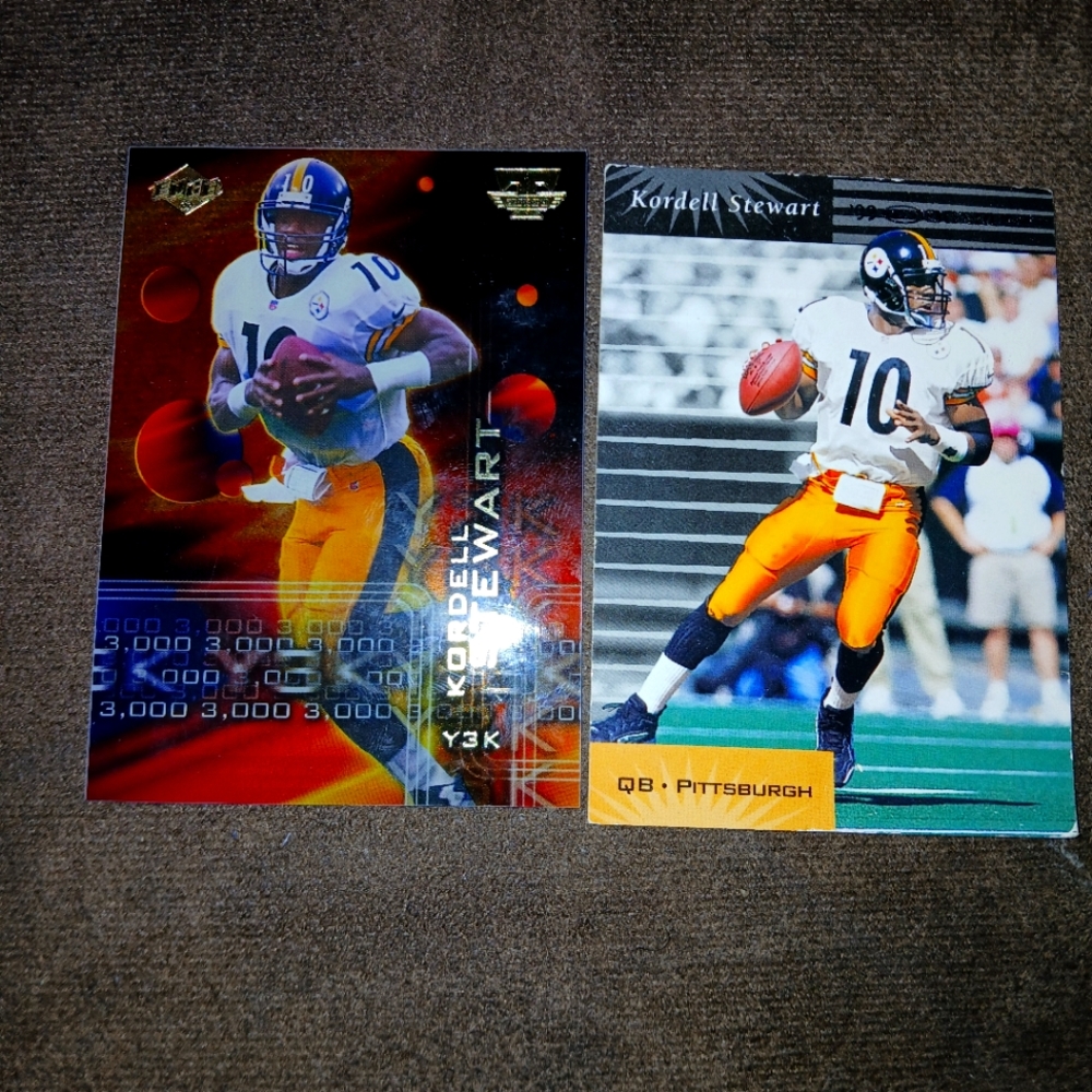 Lot of 2 Kordell Stewart football cards.